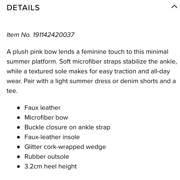 UGG Milley Pink Bow Girl Sandals Size 6 - Picture 8 of 8